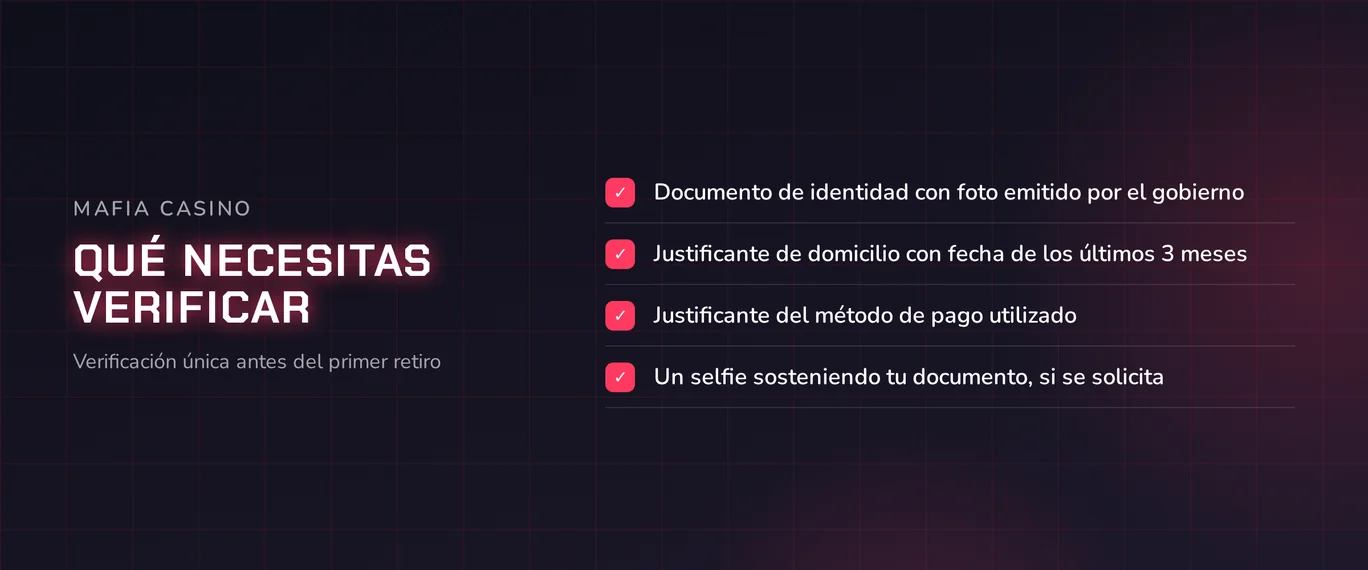 Reúne documentos de verificación