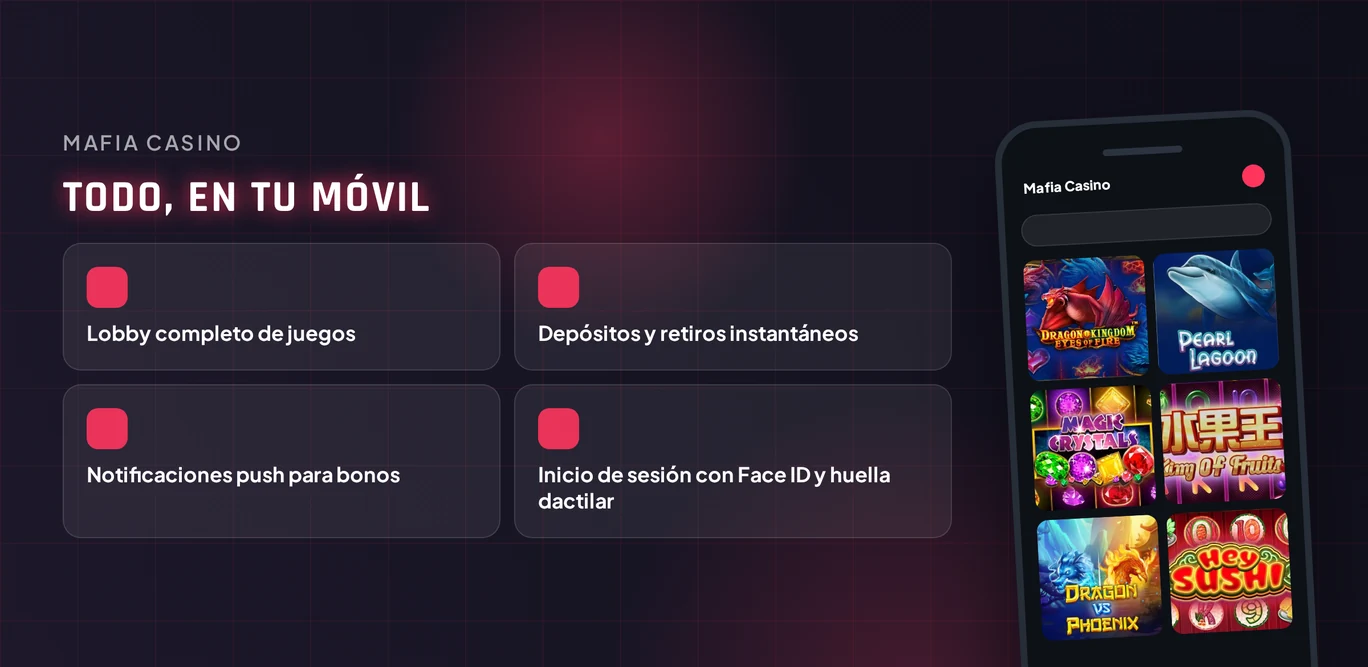 Descarga app casino móvil.
